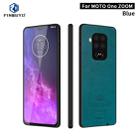 For MOTO P50note/One ZOOM/One pro PINWUYO Pin Rui Series Classical Leather, PC + TPU + PU Leather Waterproof And Anti-fall All-inclusive Protective Shell(Blue) - 1