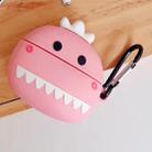 For Apple AirPods Pro Love Dinosaur Head Bluetooth Headphone Protective Case(Pink) - 1