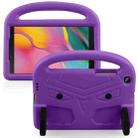 For Galaxy Tab A 8.0 (2019)T290 / T295 Sparrow Style Flat Anti Falling Protective Shell with Bracket(Purple) - 1