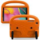 For Galaxy Tab A 8.0 (2019)T290 / T295 Sparrow Style Flat Anti Falling Protective Shell with Bracket(Orange) - 1