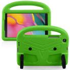 For Galaxy Tab A 8.0 (2019)T290 / T295 Sparrow Style Flat Anti Falling Protective Shell with Bracket(Green) - 1