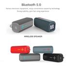 P15 10W Portable Bluetooth Speaker Outdoor Loudspeaker Sound System Stereo, Support TF&FM(Gray) - 5