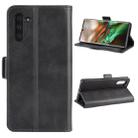 For Galaxy Note 10 Dual-side Magnetic Buckle Crazy Horse Horizontal Flip Leather Casewith Holder & Card Slots & Wallet & Photo Frame(Black) - 1