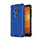 For Motorola Moto E5 Play Go Shockproof Honeycomb PC + TPU Case(Blue) - 1