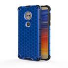 For Motorola Moto G6 Play Shockproof Honeycomb PC + TPU Case(Blue) - 1