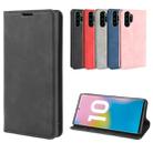 For Galaxy Note10+   Retro-skin Business Magnetic Suction Leather Case with Holder & Card Slots & Wallet(Grey) - 7