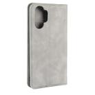 For Galaxy Note10+   Retro-skin Business Magnetic Suction Leather Case with Holder & Card Slots & Wallet(Grey) - 12