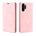 For Galaxy Note10+   Retro-skin Business Magnetic Suction Leather Case with Holder & Card Slots & Wallet(Pink) - 4