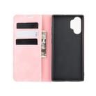 For Galaxy Note10+   Retro-skin Business Magnetic Suction Leather Case with Holder & Card Slots & Wallet(Pink) - 9