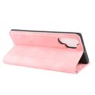For Galaxy Note10+   Retro-skin Business Magnetic Suction Leather Case with Holder & Card Slots & Wallet(Pink) - 11