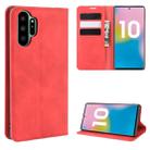 For Galaxy Note10+   Retro-skin Business Magnetic Suction Leather Case with Holder & Card Slots & Wallet(Red) - 3