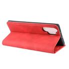 For Galaxy Note10+   Retro-skin Business Magnetic Suction Leather Case with Holder & Card Slots & Wallet(Red) - 11