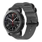 For Samsung Galaxy Watch Active 2 20mm / Gear S3 Nylon Three-ring Watch Band(Gray) - 1