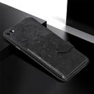 For iPhone SE 2022 / SE 2020 / 8 / 7  Mandala Embossed Magnetic Cloth PU + TPU + PC Case with Holder & Card Slots & Wallet & Photo Frame & Strap(Black) - 11