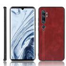 For Xiaomi Mi Note 10/Note10 Pro/CC9 Pro Shockproof Sewing Cow Pattern Skin PC + PU + TPU Case(Red) - 1