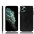 For iPhone 11 Pro Max Shockproof Sewing Cow Pattern Skin PC + PU + TPU Case(Black) - 1