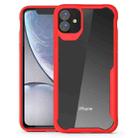 For iPhone 11 Pro Transparent PC + TPU Full Coverage Shockproof Protective Case(Red) - 1