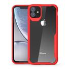 For iPhone 11 Pro Max Transparent PC + TPU Full Coverage Shockproof Protective Case(Red) - 1