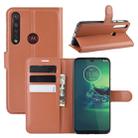 For Motorola Moto G8 Plus Litchi Texture Horizontal Flip Protective Case with Holder & Card Slots & Wallet(Brown) - 1