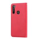 For Xiaomi Redmi Note 8T Knead Skin Texture Horizontal Flip Leather Case with Photo Frame & Holder & Card Slots & Wallet(Red) - 1