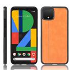 For Google Pixel 4 XL Shockproof Sewing Cow Pattern Skin PC + PU + TPU Case(Orange) - 1