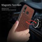 For Huawei Enjoy 9S Mandala Embossed Magnetic Cloth PU + TPU + PC Case with Holder & Card Slots & Wallet & Photo Frame & Strap(Brown) - 4