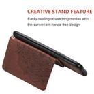 For Huawei Enjoy 9S Mandala Embossed Magnetic Cloth PU + TPU + PC Case with Holder & Card Slots & Wallet & Photo Frame & Strap(Brown) - 11