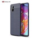 For Galaxy A51 Litchi Texture TPU Shockproof Case(Navy Blue) - 1