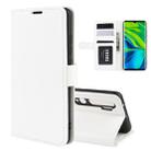 For Xiaomi Mi Note 10 / Note 10 Pro / CC9 Pro R64 Texture Single Horizontal Flip Protective Case with Holder & Card Slots & Wallet& Photo Frame(White) - 1