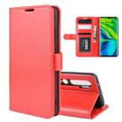 For Xiaomi Mi Note 10 / Note 10 Pro / CC9 Pro R64 Texture Single Horizontal Flip Protective Case with Holder & Card Slots & Wallet& Photo Frame(Red) - 1