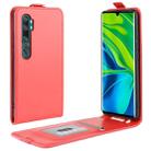 For Xiaomi Mi Note 10 / Note 10 Pro / CC9 Pro R64 Texture Single Vertical Flip Leather Protective Case with Card Slots & Photo Frame(Red) - 1