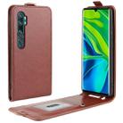 For Xiaomi Mi Note 10 / Note 10 Pro / CC9 Pro R64 Texture Single Vertical Flip Leather Protective Case with Card Slots & Photo Frame(Brown) - 1