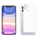 For iPhone 11 ENKAY Hat-prince Full Glue 0.26mm 9H 2.5D Front Tempered Glass Full Coverage Film and Black Film with Camera Lens Protector Function(White) - 1