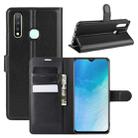 For VIVO U3/Y5s/Y19 Litchi Texture Horizontal Flip Protective Case with Holder & Card Slots & Wallet(Black) - 1