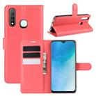 For VIVO U3/Y5s/Y19 Litchi Texture Horizontal Flip Protective Case with Holder & Card Slots & Wallet(Red) - 1