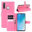 For VIVO U3/Y5s/Y19 Litchi Texture Horizontal Flip Protective Case with Holder & Card Slots & Wallet(Rose red) - 1