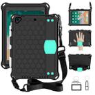 For iPad Air / Air 2 / Pro 9.7 / iPad 9.7 (2017) /  iPad 9.7 (2018) Honeycomb Design EVA + PC Four Corner Shockproof Protective Case with Straps (Mint Green) - 1