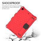 For    iPad Pro 10.5 Honeycomb Design EVA + PC Four Corner Anti Falling Flat Protective Shell With Straps(Red+Black) - 3