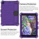 For iPad  Air 2019 10.5 Honeycomb Design EVA + PC Four Corner Anti Falling Flat Protective Shell With Straps(Purple+Black) - 3