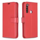 For Xiaomi Redmi Note 8 Crazy Horse Texture Horizontal Flip Leather Case with Holder & Card Slots & Wallet & Photo Frame(Red) - 1