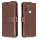 For Xiaomi Redmi Note 8 Crazy Horse Texture Horizontal Flip Leather Case with Holder & Card Slots & Wallet & Photo Frame(Brown) - 1