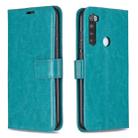 For Xiaomi Redmi Note 8 Crazy Horse Texture Horizontal Flip Leather Case with Holder & Card Slots & Wallet & Photo Frame(Blue) - 1