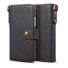 For iPhone 6 Cowhide Texture Horizontal Flip Leather Case with Holder & Card Slots & Wallet & Lanyard(Black) - 1