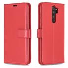 For Xiaomi Redmi Note 8 Pro Crazy Horse Texture Horizontal Flip Leather Case with Holder & Card Slots & Wallet & Photo Frame(Red) - 1