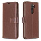 For Xiaomi Redmi Note 8 Pro Crazy Horse Texture Horizontal Flip Leather Case with Holder & Card Slots & Wallet & Photo Frame(Brown) - 1