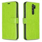 For Xiaomi Redmi Note 8 Pro Crazy Horse Texture Horizontal Flip Leather Case with Holder & Card Slots & Wallet & Photo Frame(Green) - 1