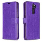 For Xiaomi Redmi Note 8 Pro Crazy Horse Texture Horizontal Flip Leather Case with Holder & Card Slots & Wallet & Photo Frame(Purple) - 1