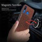 For Huawei P Smart Z Mandala Embossed Magnetic Cloth PU + TPU + PC Case with Holder & Card Slots & Wallet & Photo Frame & Strap(Brown) - 4