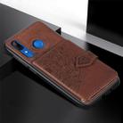 For Huawei P Smart Z Mandala Embossed Magnetic Cloth PU + TPU + PC Case with Holder & Card Slots & Wallet & Photo Frame & Strap(Brown) - 10