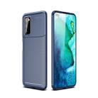 For Huawei Honor V30 / V30 Pro Beetle Series Carbon Fiber Texture Shockproof TPU Case(Blue) - 1